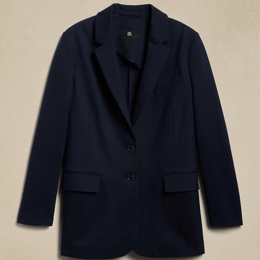 Banana Republic Relaxed Everywhere Ponte Blazer